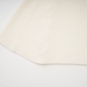 Aurohaya Adélade White Embellished Knit Midi Dress