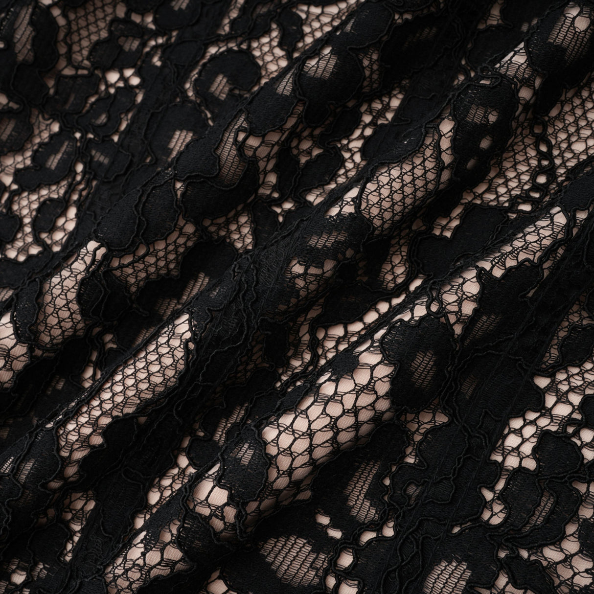 Aurohaya Giorgia Black Floral Lace Corset Maxi Dress