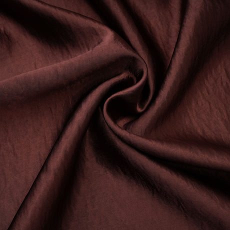 Aurohaya Luisa Brown Asymmetrical Gathered Satin Maxi Dress