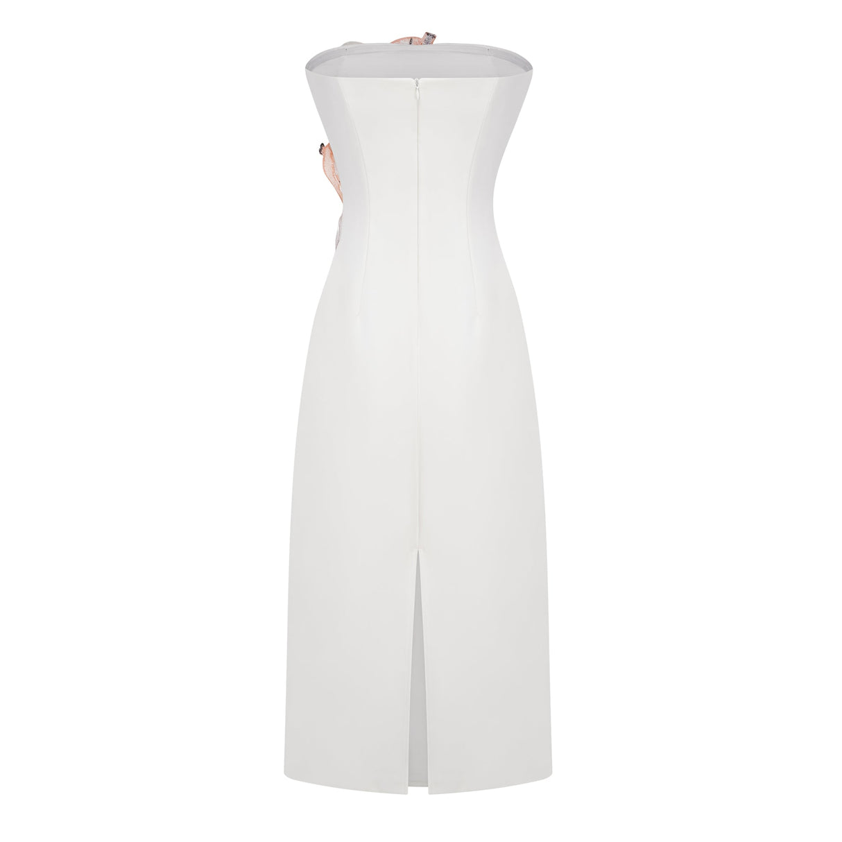 Aurohaya Automne White Floral Embroidered Maxi Dress