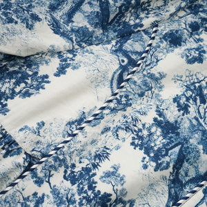 Aurohaya Adélaïde graphic-print midi dress in Blue