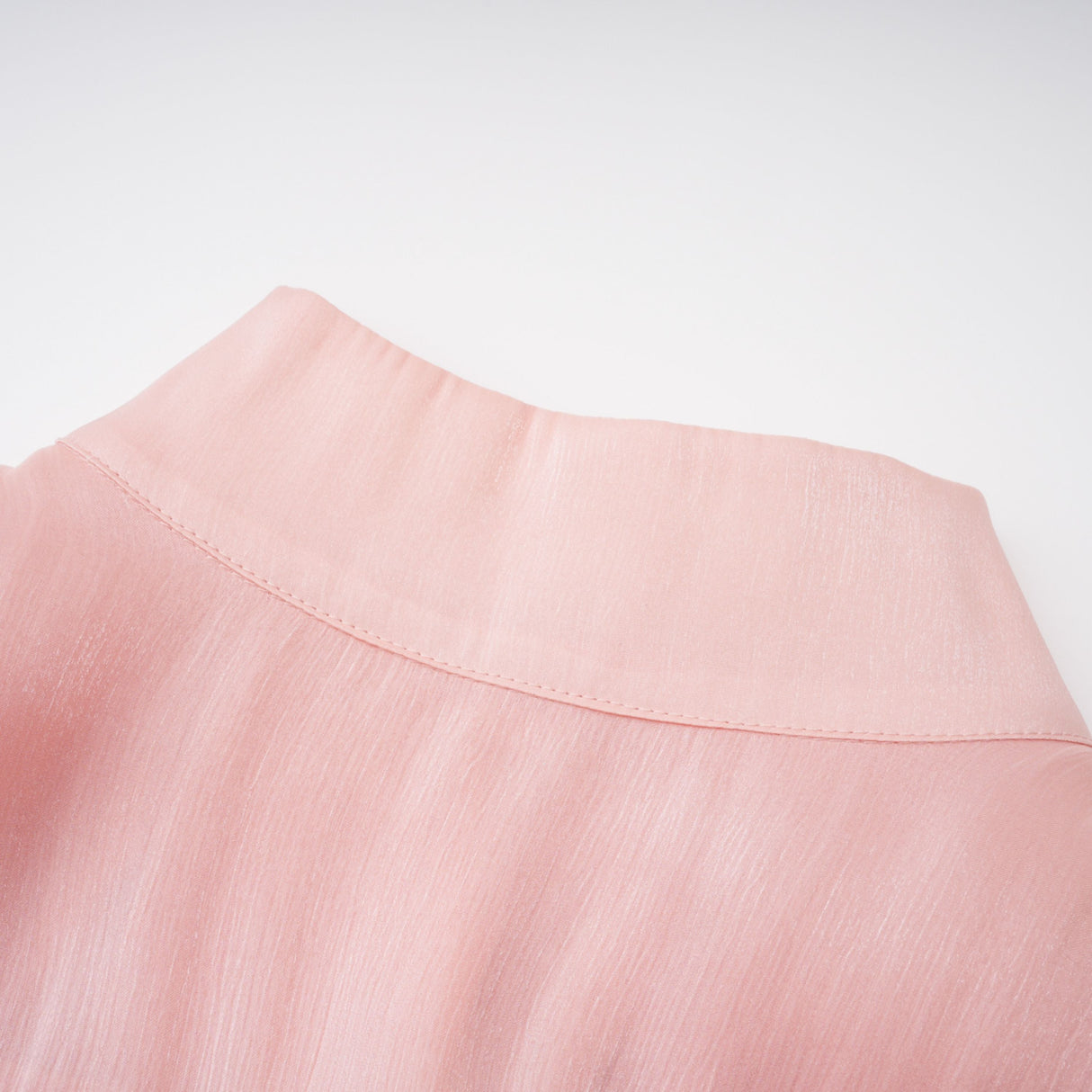 Aurohaya Emersyn Pink High-Neck Ruffled Detail Mini Dress