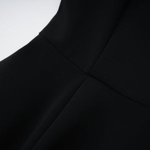 Aurohaya Danaé black faux-pearl-embellished mini dress