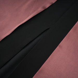 Aurohaya Miriam Black Open Back Maxi Gown with Bow