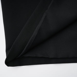 Aurohaya Miriam Black Open Back Maxi Gown with Bow
