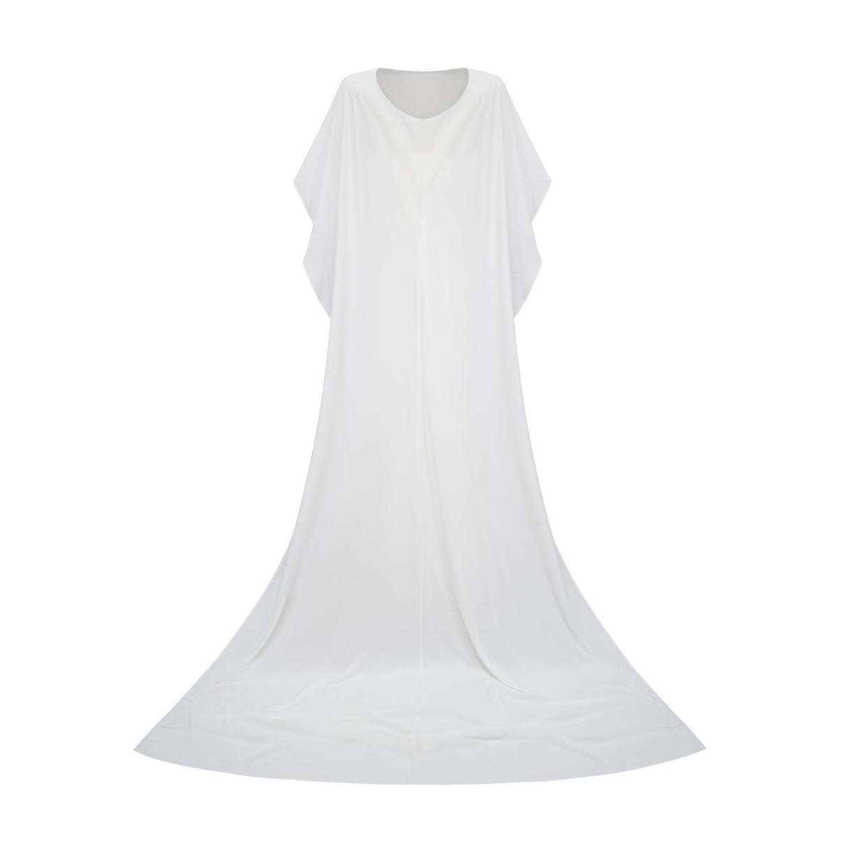 Aurohaya Léonie White Tulle Cape & Dress Set