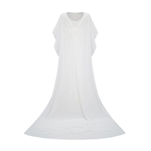 Aurohaya Léonie White Tulle Cape & Dress Set