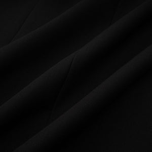 Aurohaya Aurore black single-breasted blazer dress