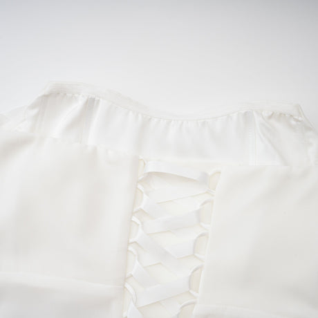 Aurohaya Léonie White Tulle Cape & Dress Set