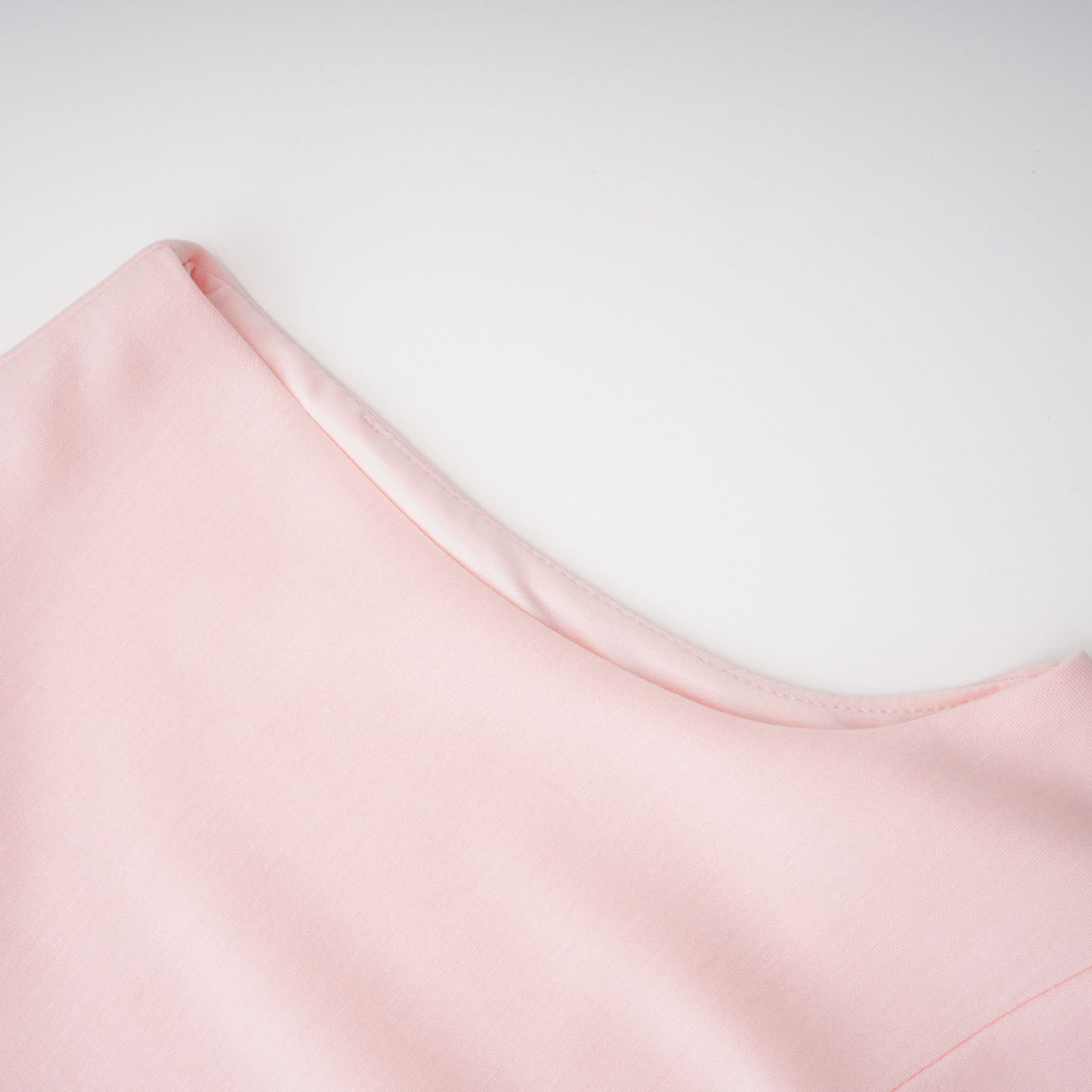 Aurohaya Piroska Pink Sleeveless Pearl Trim Mini Dress