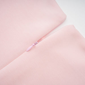 Aurohaya Piroska Pink Sleeveless Pearl Trim Mini Dress