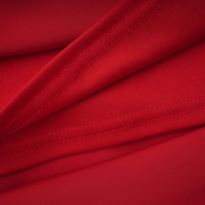 Aurohaya Berit Red Scarf Off Shoulder Ruched Maxi Dress