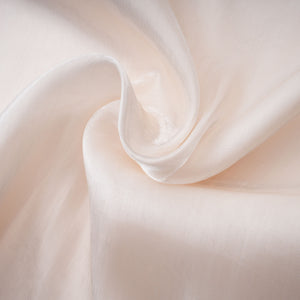 Aurohaya Hege Cream Glossy Ruched Cape Maxi Dress