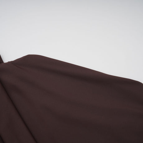 Aurohaya Fée Brown Asymmetrical Ruched Mini Dress