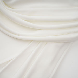 Aurohaya Mystérieuse White Turtleneck Draped Maxi Dress