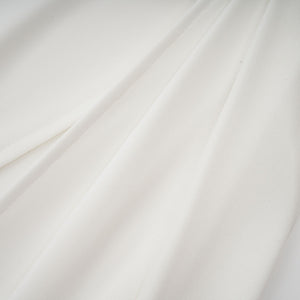 Aurohaya Mystérieuse White Turtleneck Draped Maxi Dress