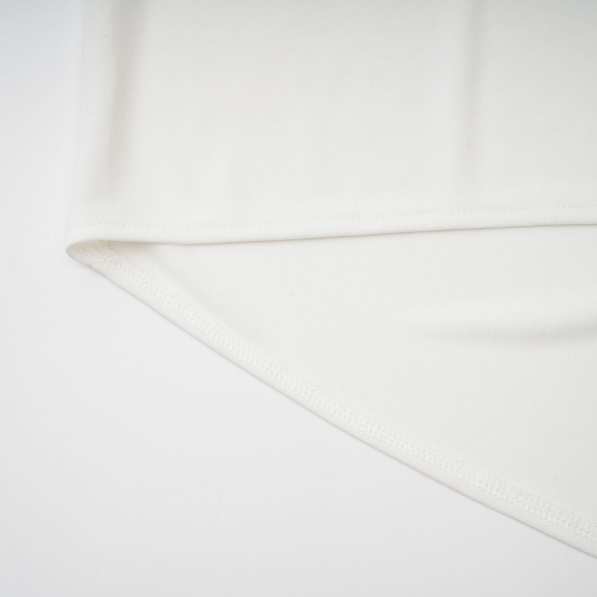 Aurohaya Mystérieuse White Turtleneck Draped Maxi Dress