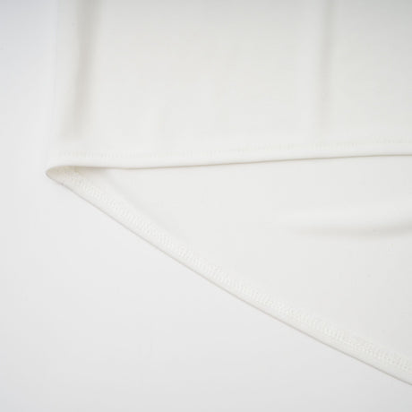 Aurohaya Mystérieuse White Turtleneck Draped Maxi Dress