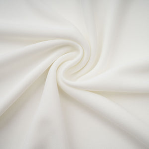 Aurohaya Mystérieuse White Turtleneck Draped Maxi Dress