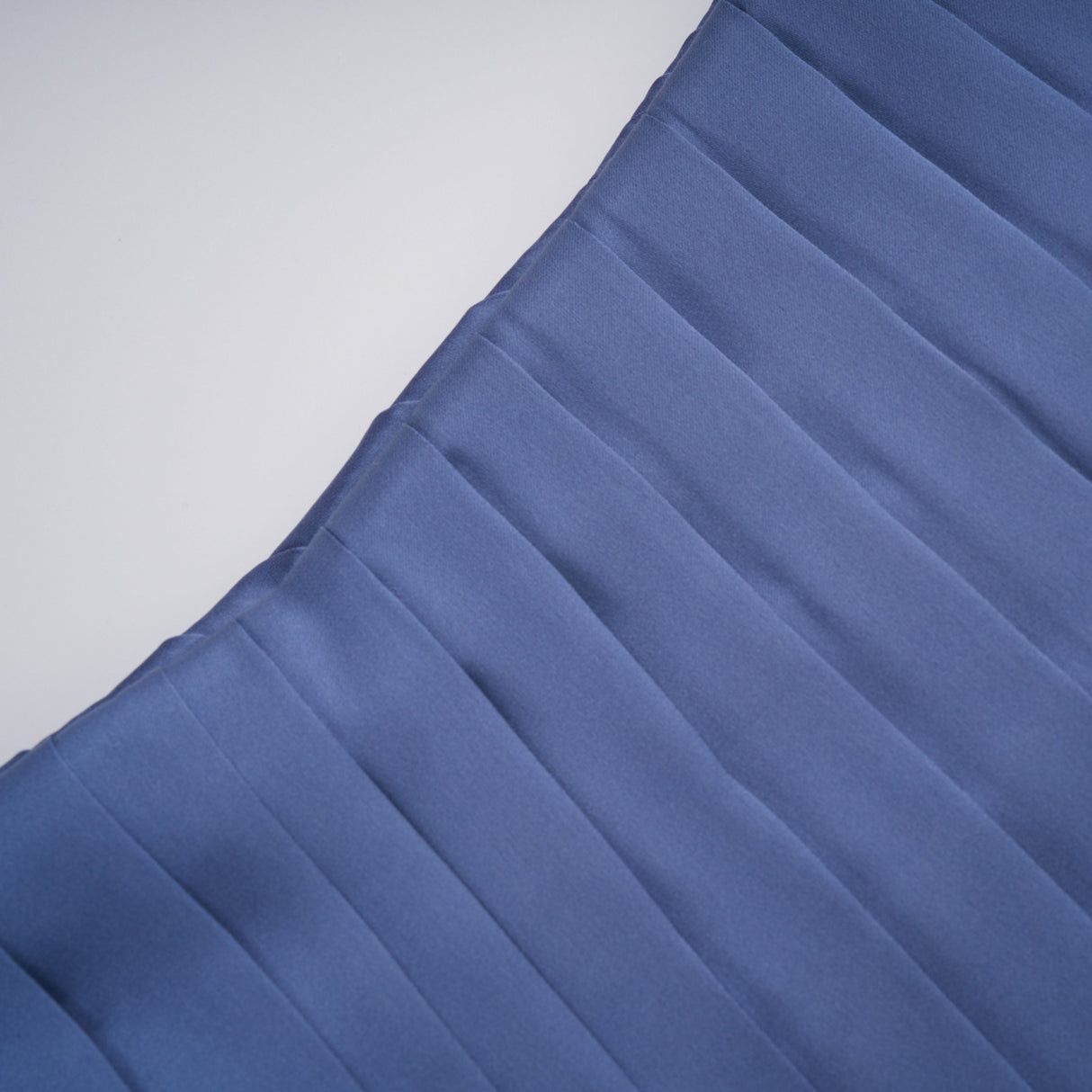Aurohaya Angelína Blue Diagonal Pleated Gathered Maxi Gown