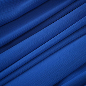 Aurohaya Faustine Blue Cape Design Ruched Maxi Dress