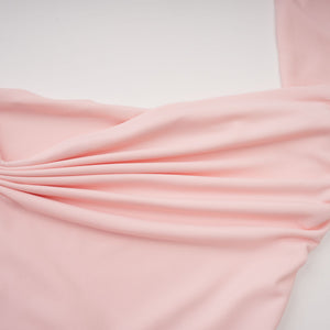 Aurohaya Rêverie Pink Sweetheart Neck Maxi Dress