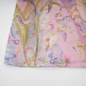 Aurohaya Delphine Pink Floral Print Maxi Dress