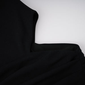 Aurohaya Kaelin Black Halterneck Cut Out  Maxi Dress