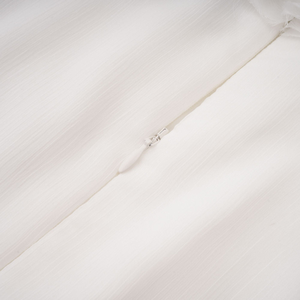 Aurohaya Déotille White Asymmetrical Ruched Mini Dress