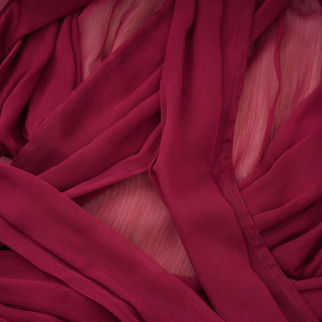 Aurohaya Théa Burgundy Asymmetrical Ruched Mini Dress