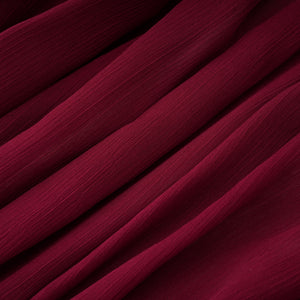 Aurohaya Théa Burgundy Asymmetrical Ruched Mini Dress