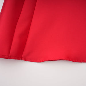 Aurohaya Aventin Red Godet Design Midi Dress