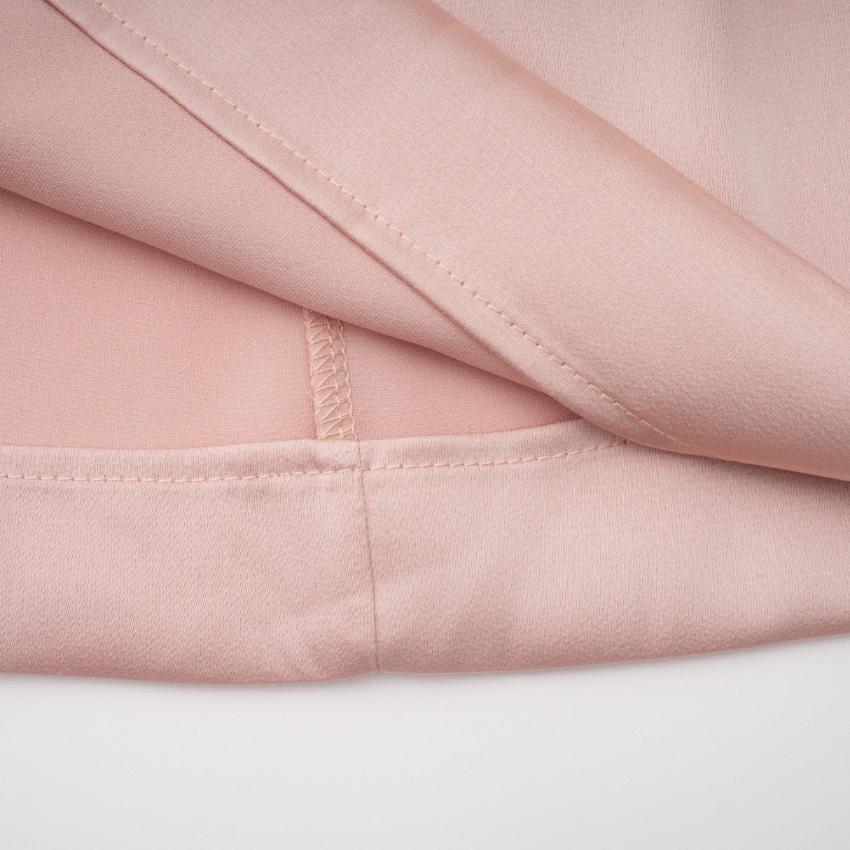 Aurohaya Everleigh Champagne Satin Top & Skirt Set With Cape Detail