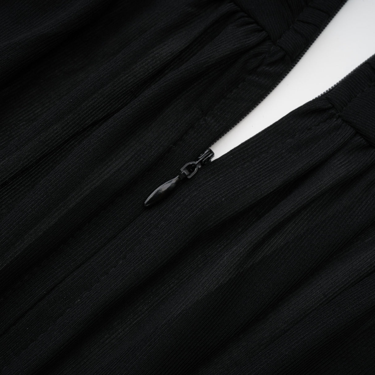 Aurohaya Greta Black Ruched Sheer Mesh Maxi Dress