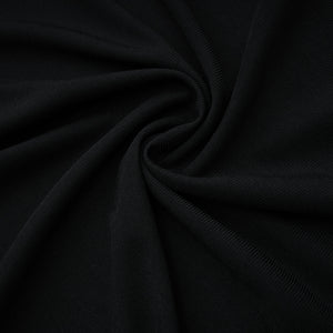 Aurohaya Greta Black Ruched Sheer Mesh Maxi Dress
