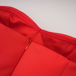 Aurohaya Laure Red Heart Off-shoulder Mini Dress
