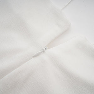 Aurohaya Nadine off-shoulder panelled maxi dress in White