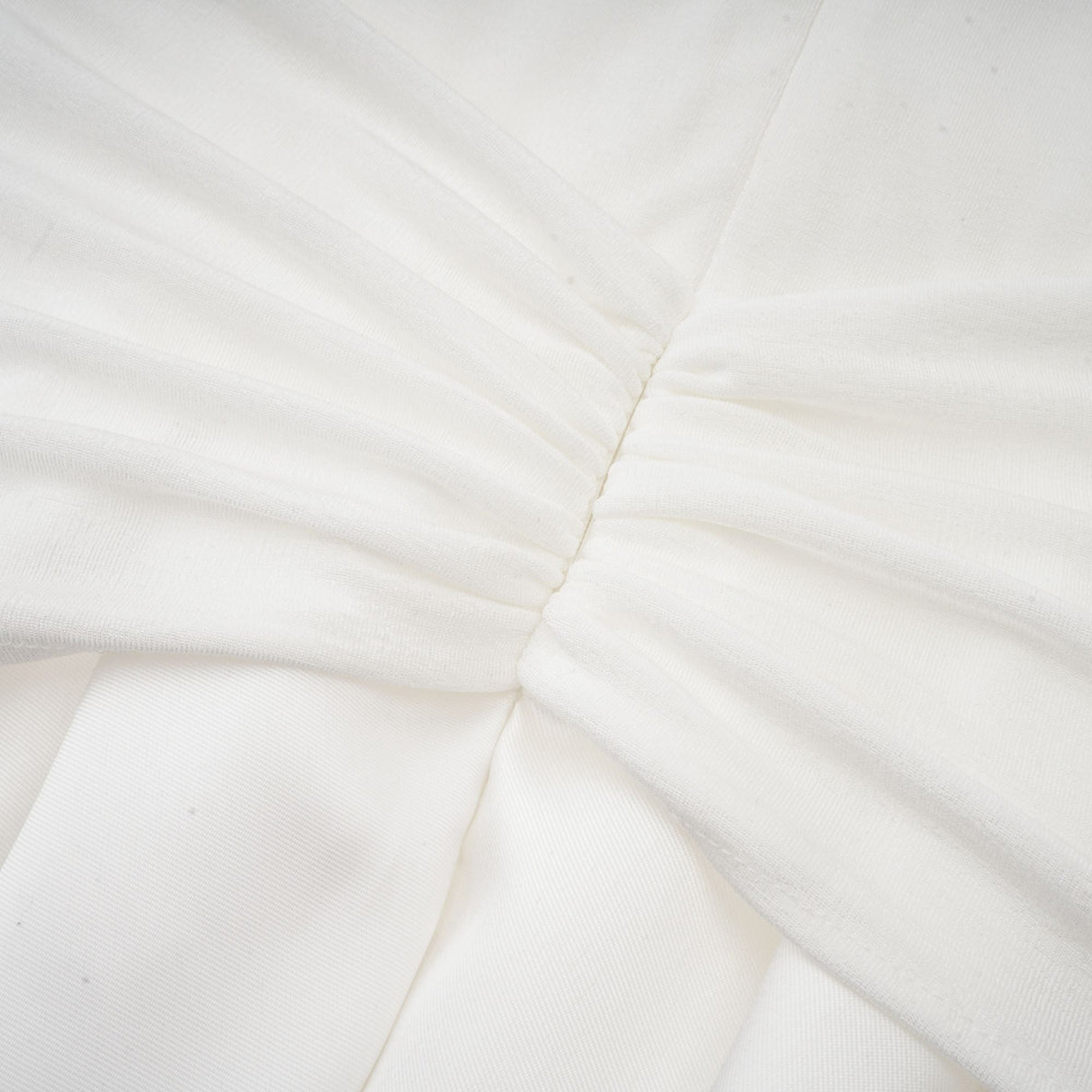 Aurohaya Noémie off-shoulder panelled maxi dress in White