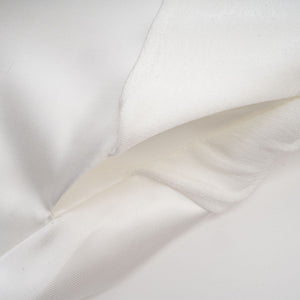 Aurohaya Noémie off-shoulder panelled maxi dress in White