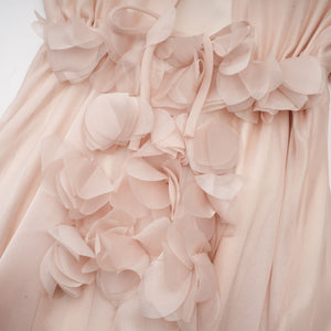 Aurohaya Lucie faux-floral embellished midi dress