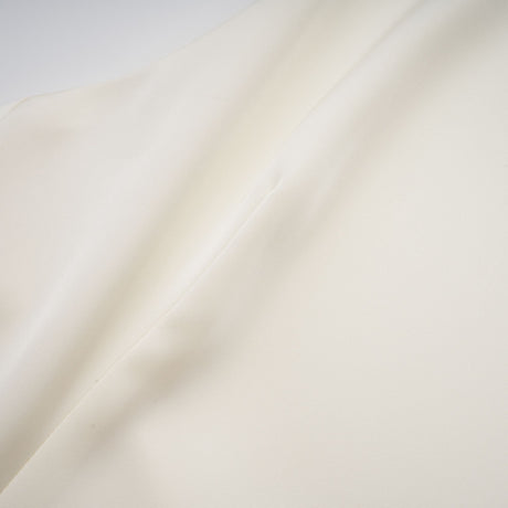 Aurohaya Lyna White Satin Ruffled Mini Dress with Shawl Panel Detail