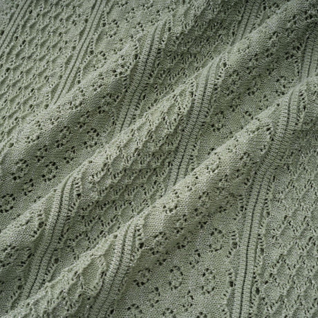 Aurohaya Siena Shirred Crochet-Knit Maxi Dress