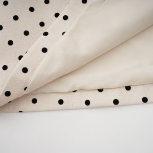 Aurohaya Gitane White Polka Dot Midi Dress