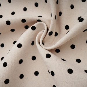 Aurohaya Gitane White Polka Dot Midi Dress