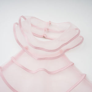 Aurohaya Nonchalante Pink Tiered Halterneck Maxi Dress