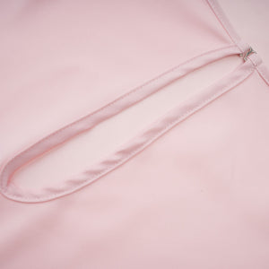 Aurohaya Nonchalante Pink Tiered Halterneck Maxi Dress