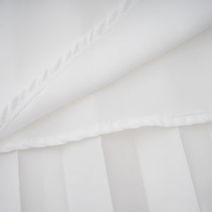 Aurohaya Vienne White Lace-Up Pleated Maxi Dress