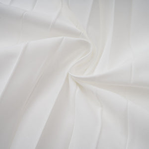 Aurohaya Vienne White Lace-Up Pleated Maxi Dress