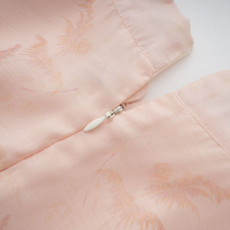 Aurohaya Aya Pink Godet Floral Mini Dress