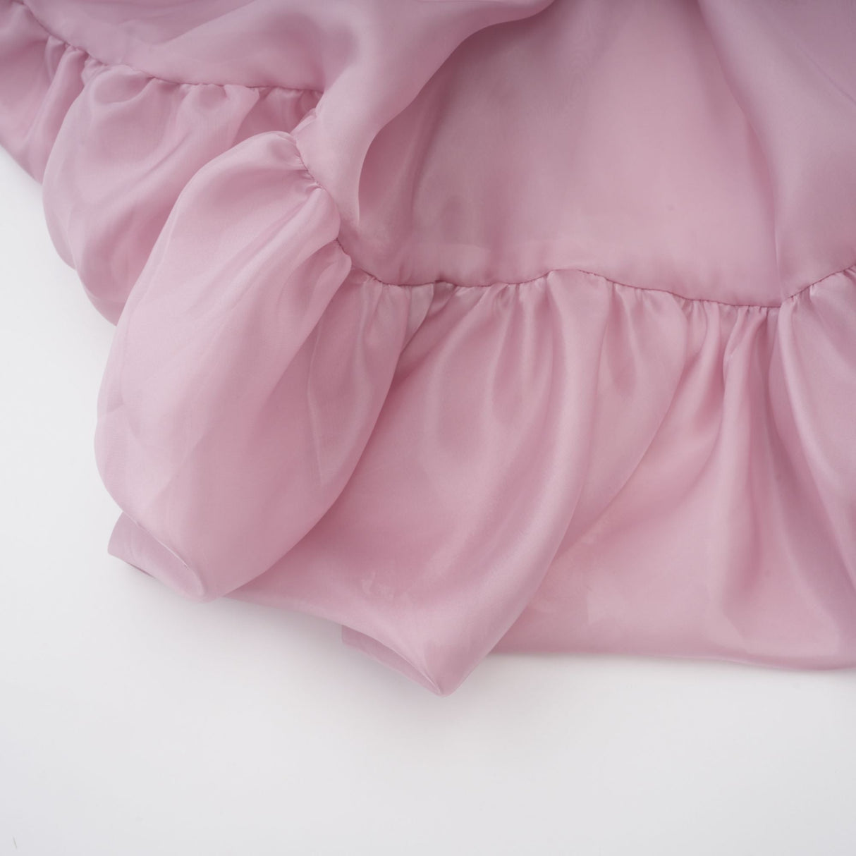 Aurohaya Brooklyn Pink Glossy Bubble Hem Mini Dress